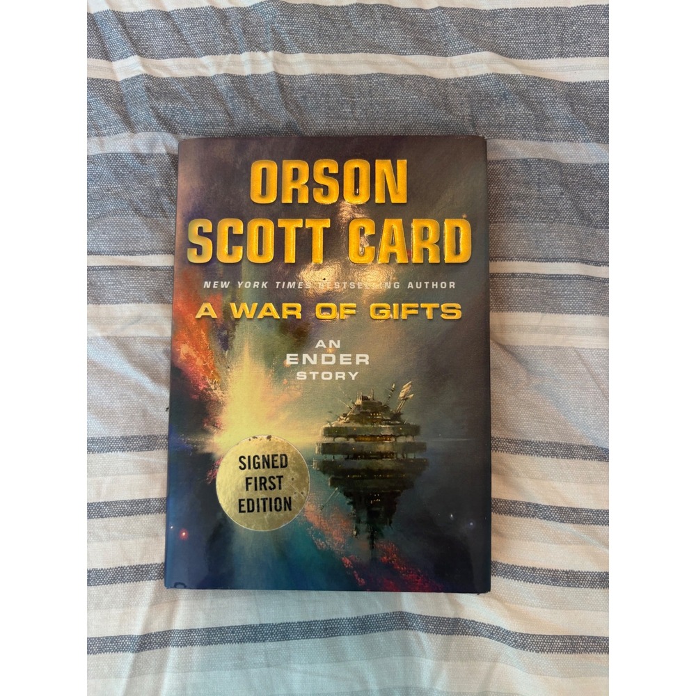A War of Gifts An Ender Novel Orson Scott Card Signed 1st Edition Hardback 2007